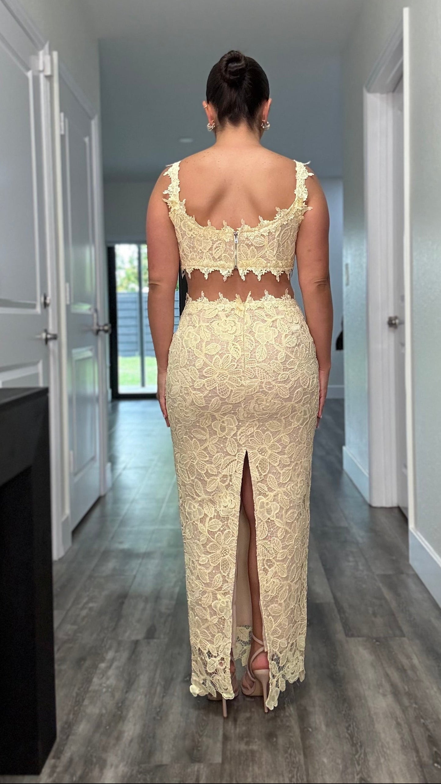 GOLDEN BLOOM SKIRT SET