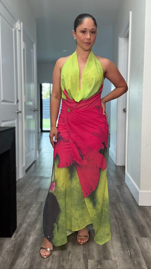 TROPICAL NIGHTS MAXI DRESS